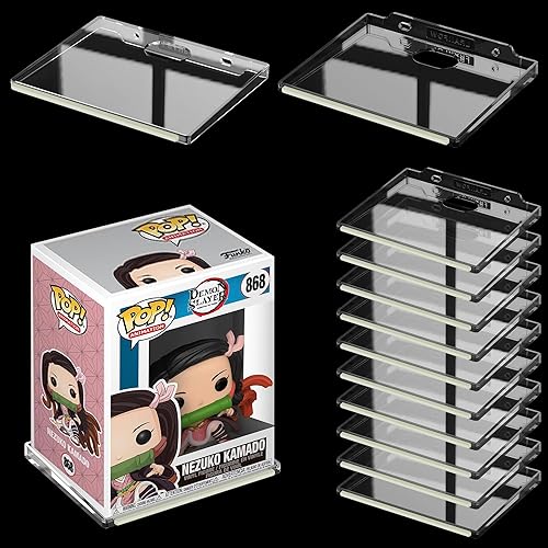 Wall Display Shelves for Funko Pop Anime Figure, Display Ledges with Glow in The Dark Strips, Collector Shelves for Action Figures, Game Room, Mini Collectibles, Holds up to 2 lb (12 pack / clear) - 12 pack / clear