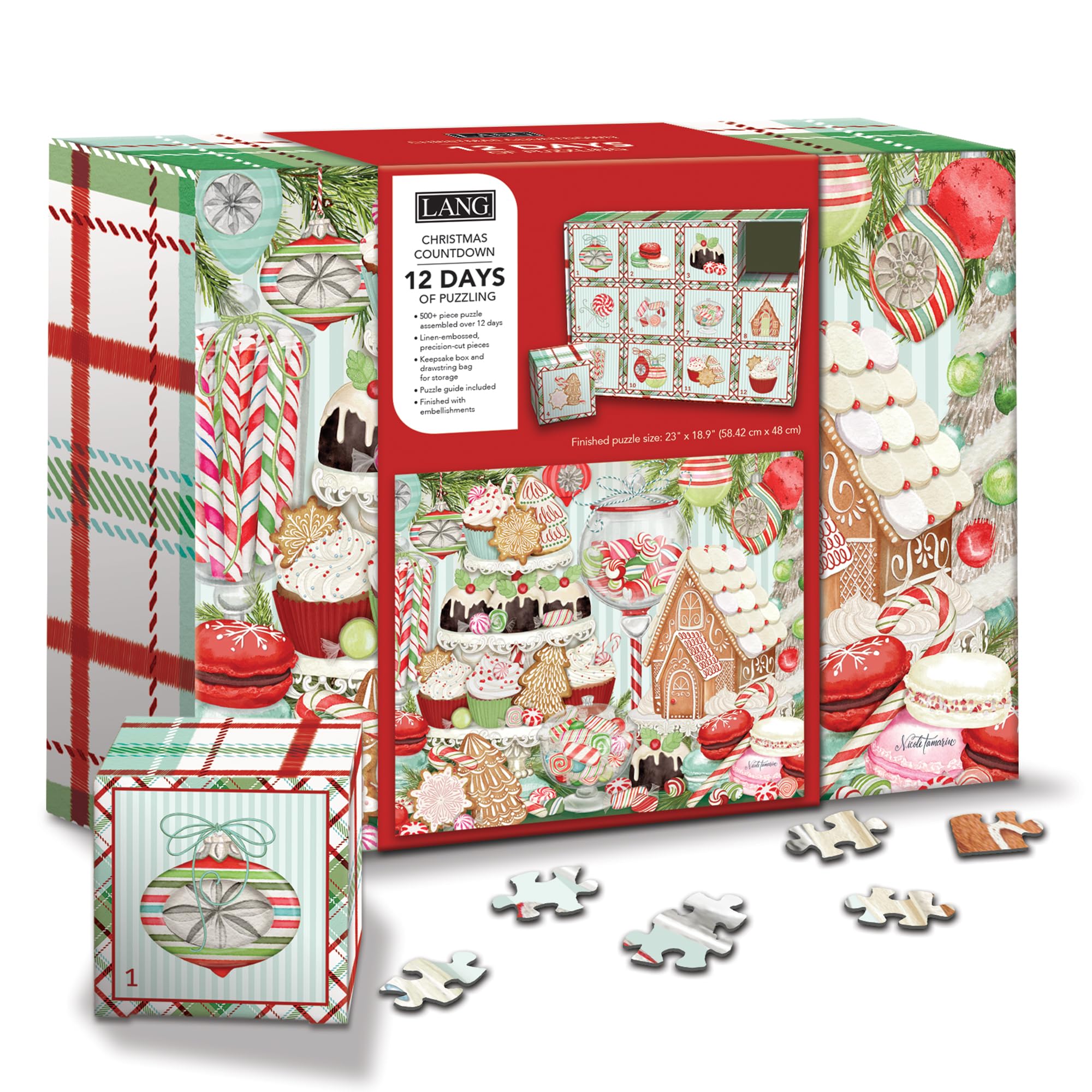 LANG Holiday Treats Countdown Calendar - 500 Pc Puzzle (2237005)
