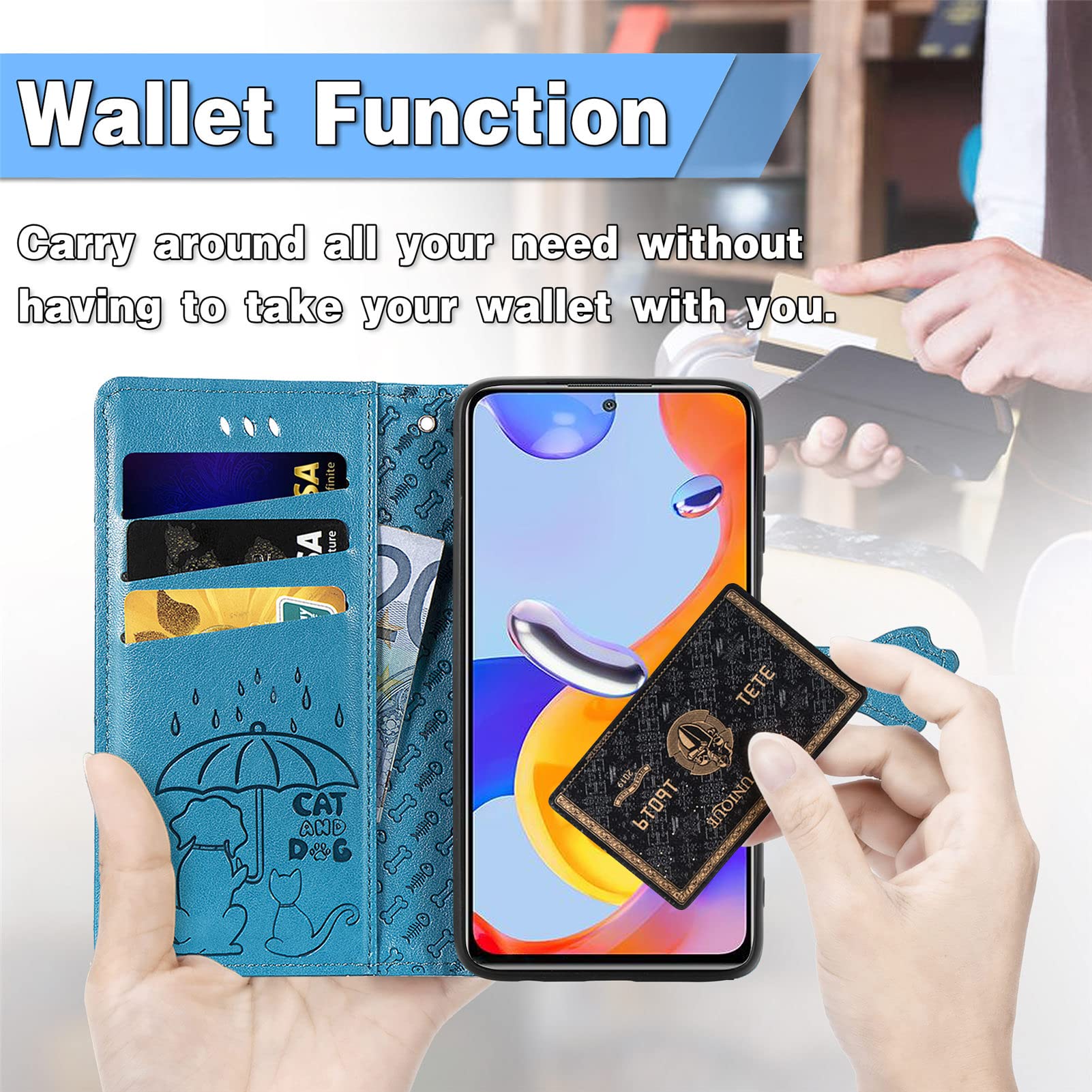 Haygdz Cover a Libro Xiaomi Redmi Note 12 Pro 5G, Custodia in Pelle Magnetica Portafoglio, Custodia Pelle Sintetica Premium PU/TPU Antiurto, Funzione Supporto Slot Schede, Viola