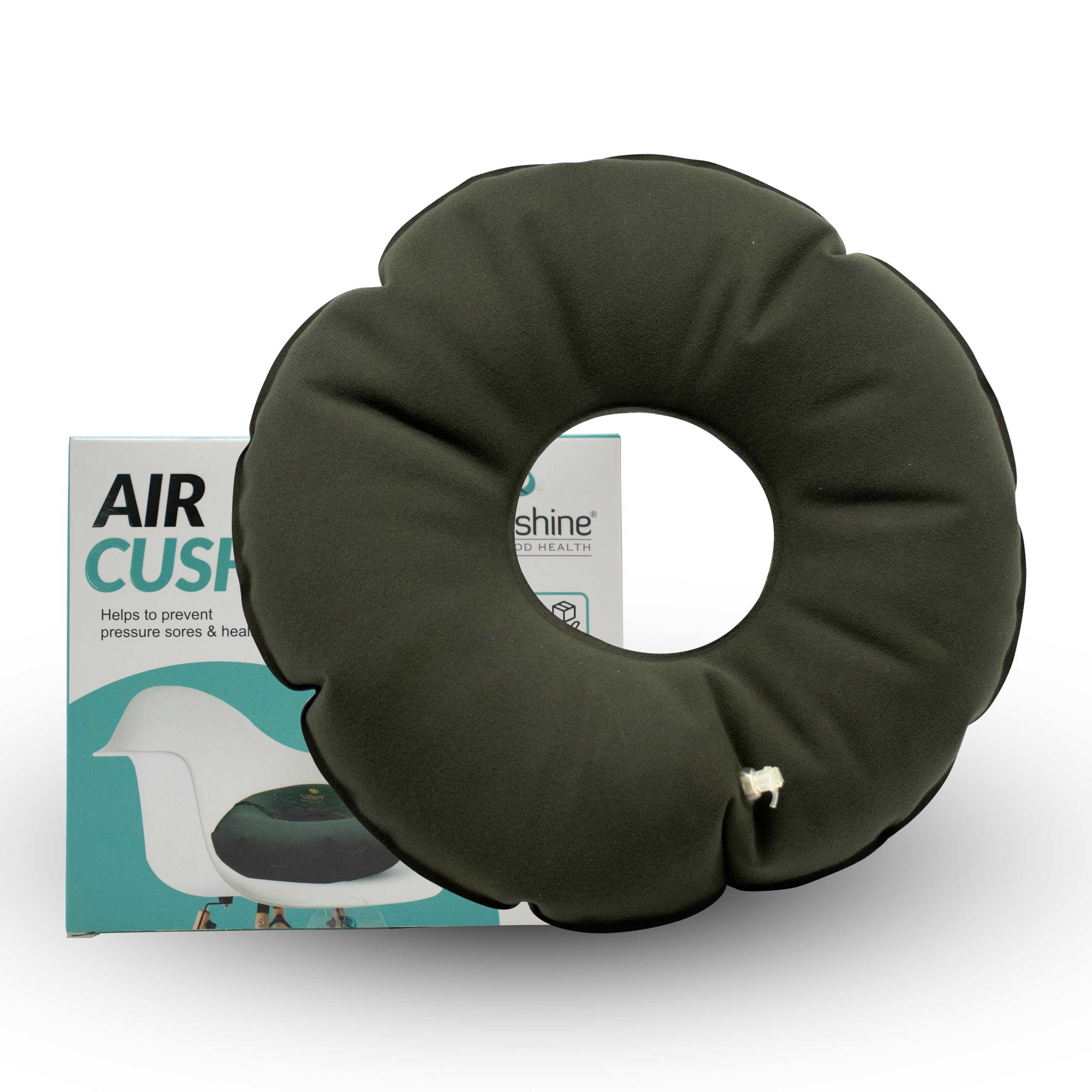 Healthshine Inflatable, Odour Free, Washable Air Cushion with Check Valve | Durable with Ergonomic Design