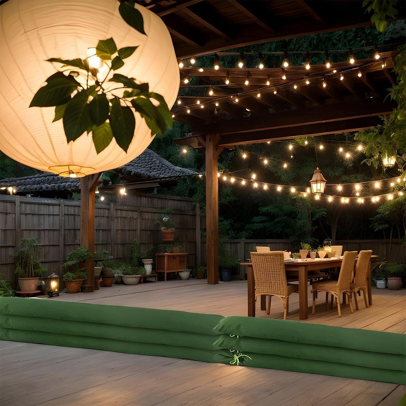 Long Sand Bags - Flood Prevention Sandbags | Rain Thickened Prevention Sandbags | Reusable Long Canvas Sand Bags Tube Sandbags | Flood Barrier with Elastic Rope for Flood & Garages