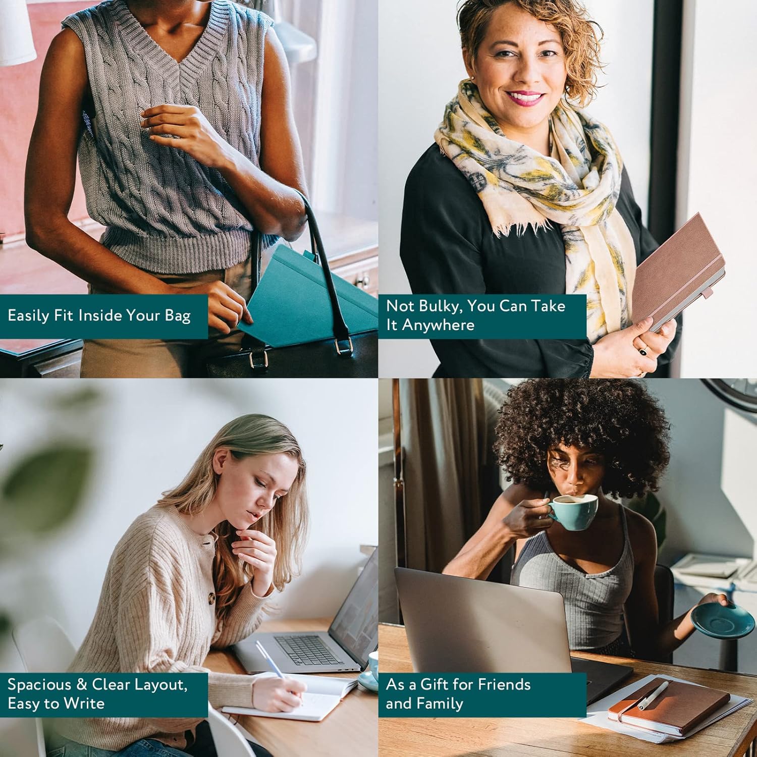 Hourly Schedule Edition Planner PRO - Deluxe Weekly & Daily Organizer with Time Slots, Time Management Appointment Book Journal for Work & Personal Life, Undated Hardcover Hourly Planner - 7x10" Size - Lasts 12 Month - Start Any Time - Every Month In Front of Every Week (Turquoise )