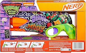 Nerf Teenage Mutant Ninja Turtles, Blaster et 10 fléchettes Nerf