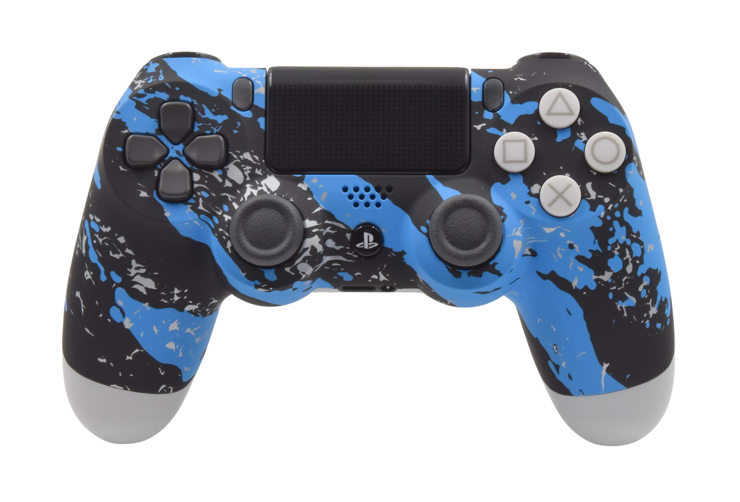 Buy PS4 Modded Pro Controller (Playstation 4) Blue Splatter Rapid