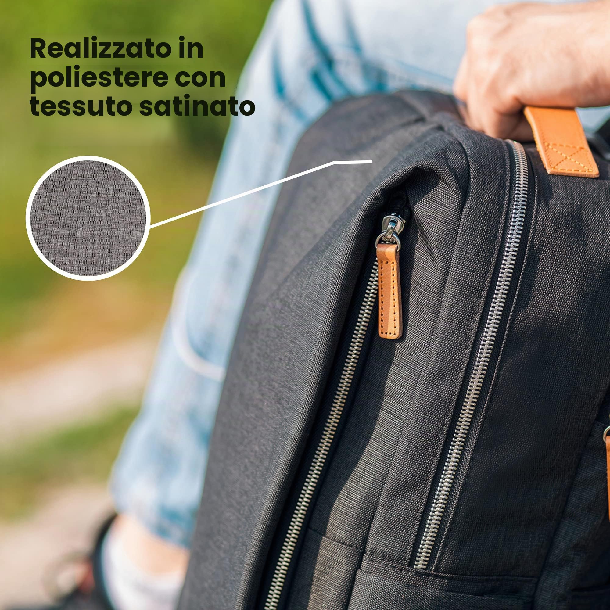Nordace Siena - Zaino per computer portatile da 15,6 pollici, unisex, con porta di ricarica USB, impermeabile, per tutti i giorni, viaggi o lavoro