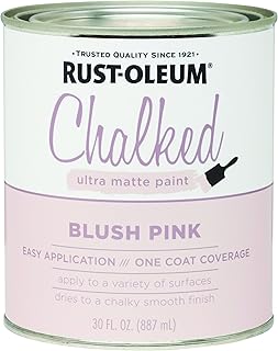 Rust-Oleum Blush Pink Chalked All-in-One Ultra Matte Paint | One Coat Co...