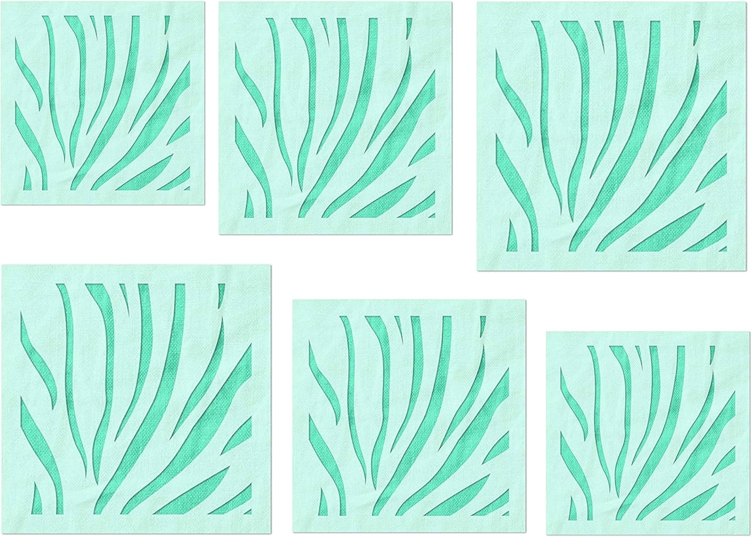Stencil Stop Tiger Stripes Vertical Stencil - Reusable for DIY Projects, Painting, Drawing, Crafts - 14 Mil Mylar Plastic (18 x 18 inches)