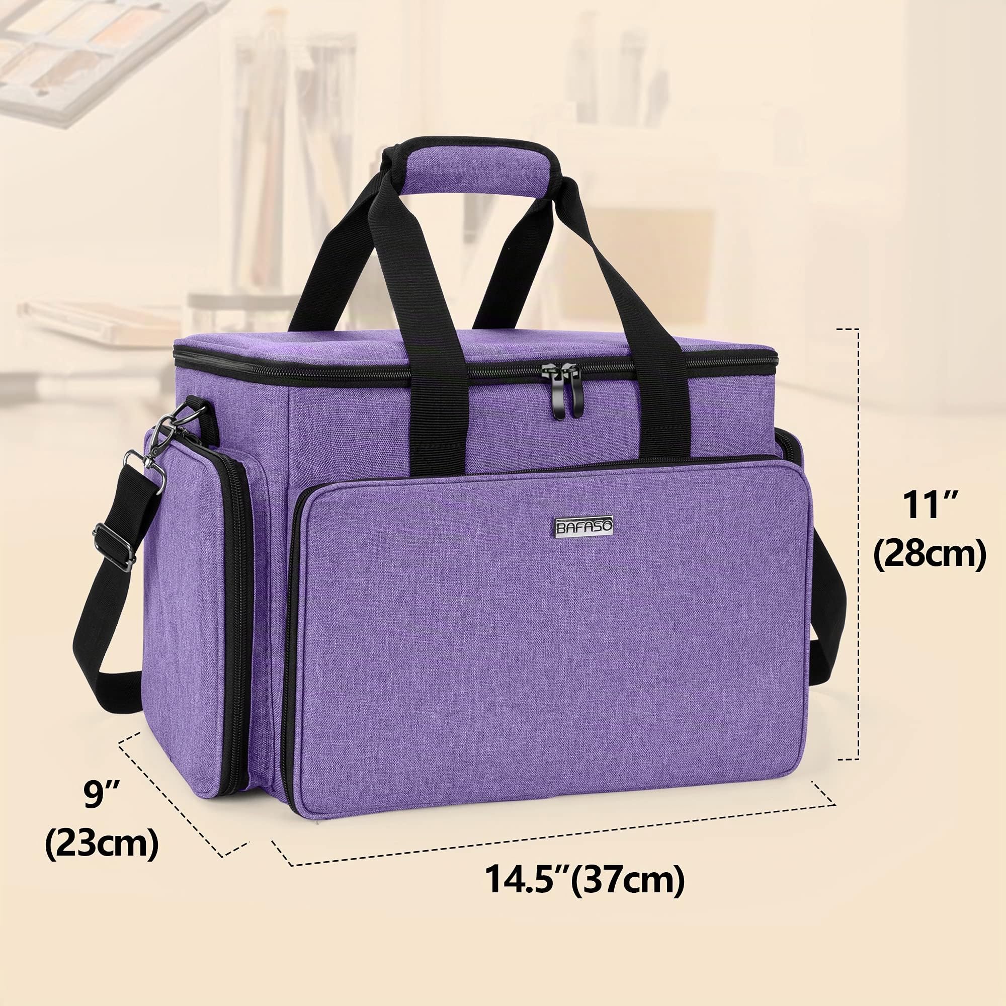 BAFASO Grand Trousse de Maquillage, Sac à Cosmétiques avec Diviseurs,Violet