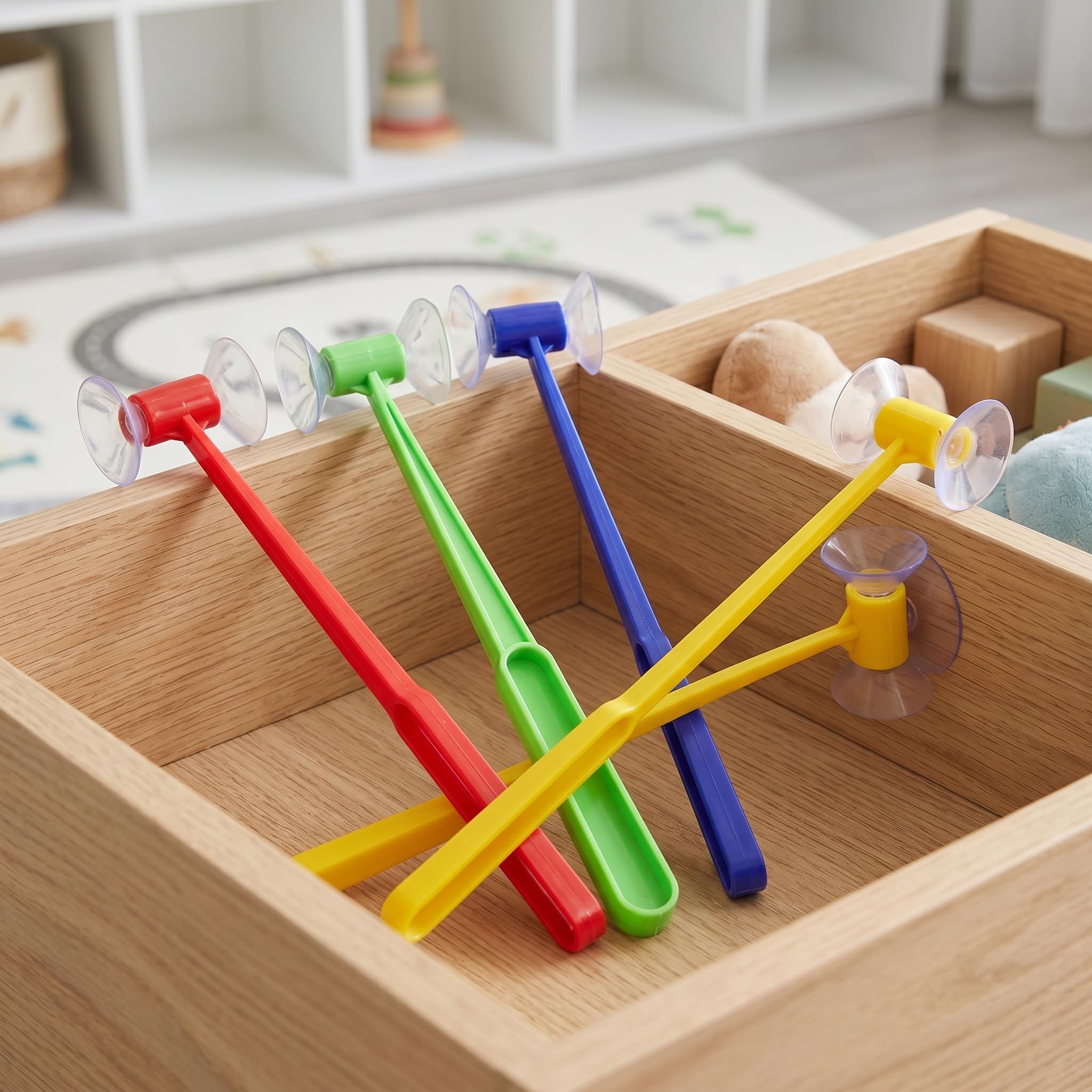 Lot de 5 Marteaux à Ventouse pour Enfant Montessori - Jouet en Plastique Motricité Fine