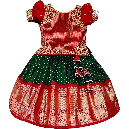 Baby Girls Jacquard Lehenga Choli