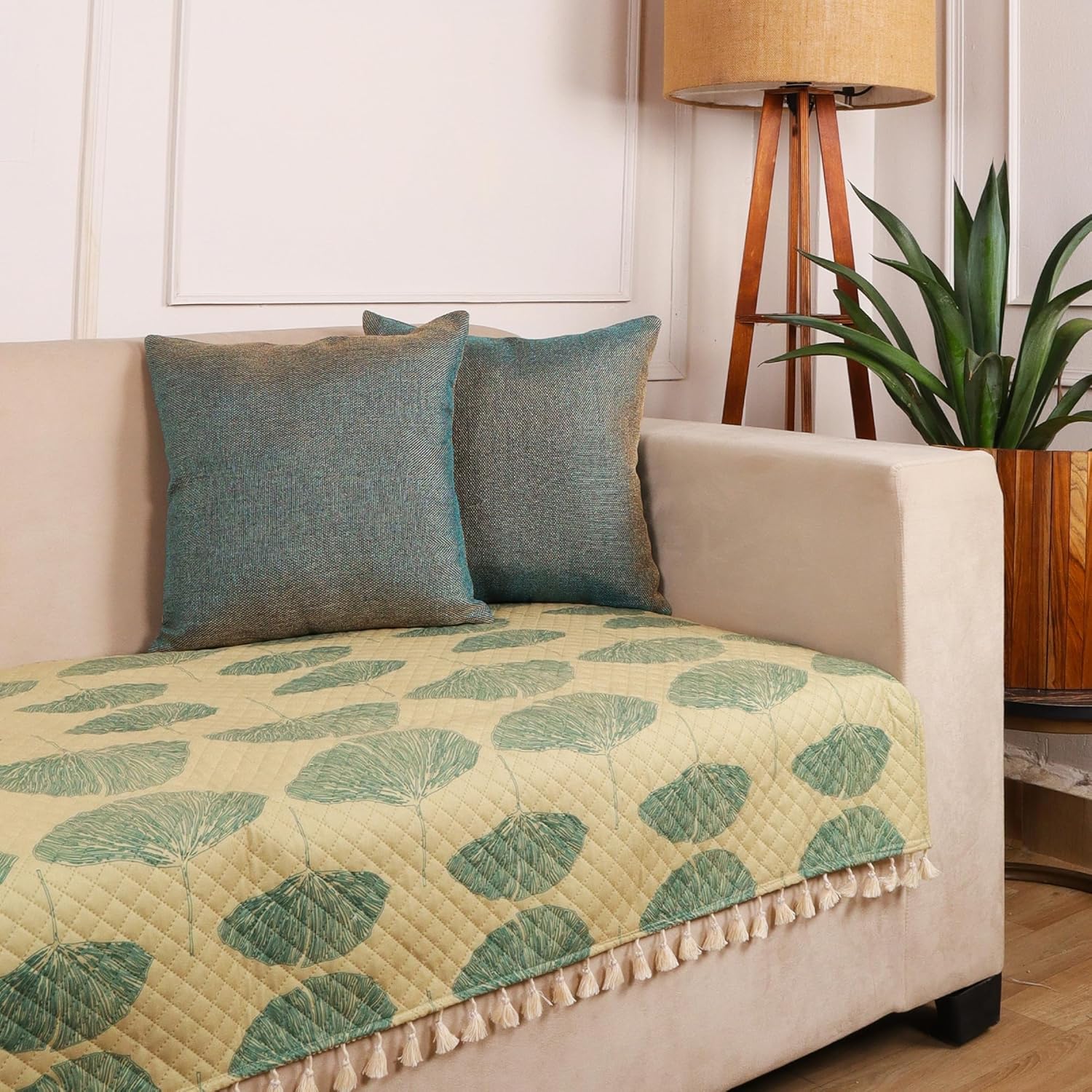 STITCHNEST Quilted Velvet Sofa Cover – 24×30 Inch, Multicolor Pastel Geometric Design, Soft & Luxurious, Washable Sofa Protector for 1-Seater STITCHNEST Quilted Velvet Sofa Cover – 24×30 Inch, Multicolor Pastel Geometric Design, Soft & Luxurious, Washable Sofa Protector for 1-Seater