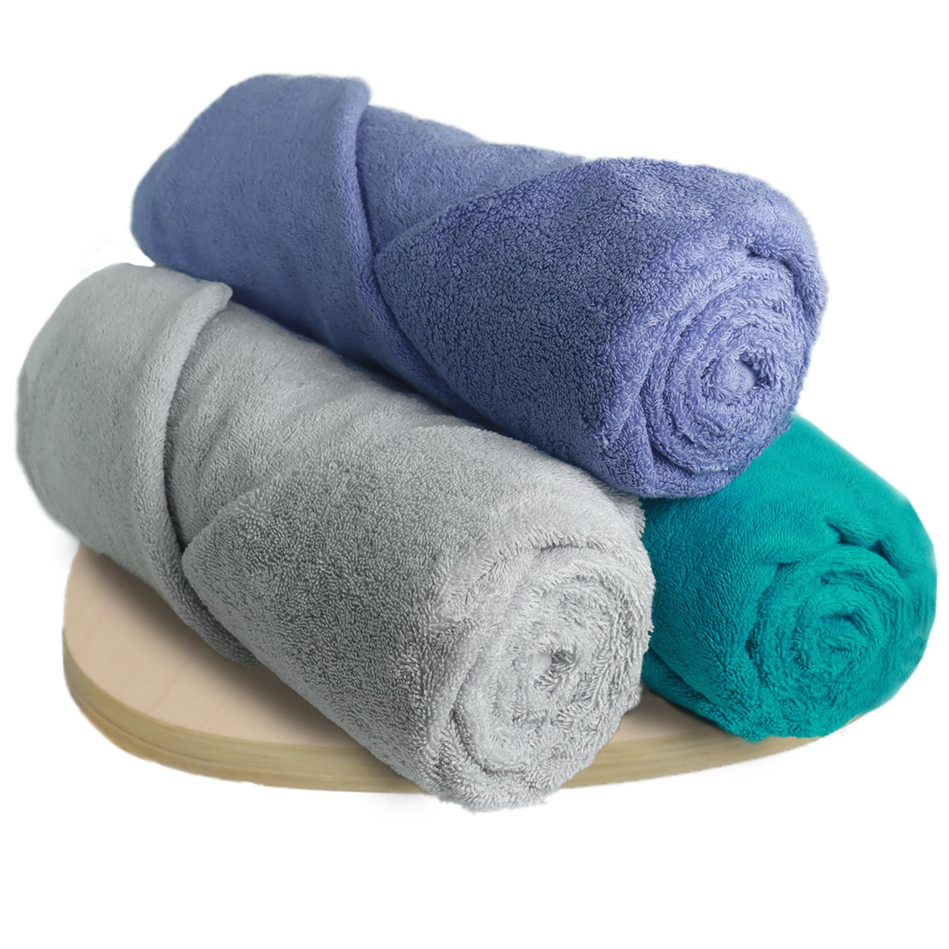 HEELIUM Bamboo Bath Towel | Ultra Absorbent | 3X Softer Than Cotton Towels | 140 x 70 cm - 600 GSM | Pack of 3 - Light Grey, Teal, Iris (B0BW44BKNW) Amazon Price History, Amazon Price Tracker