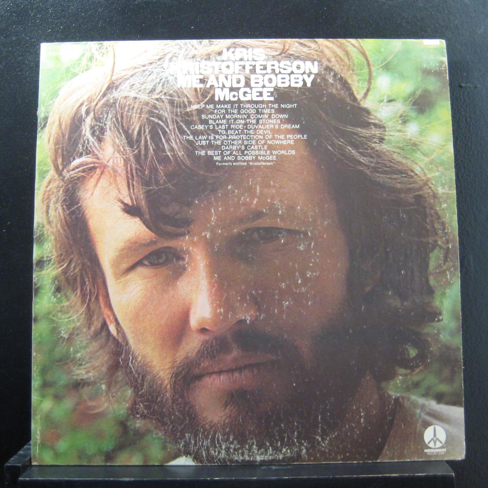 Kris Kristofferson: Me And Bobby McGee LP VG+/VG++ USA Monument Z 30817