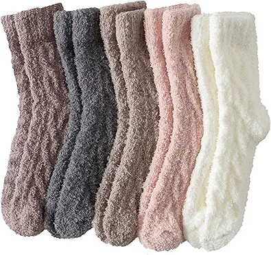 Warm & Cozy Gifts for Women, Fluffy Fuzzy Sock, Plush Sleeping Slipper Socks - Soft Warm Fabric