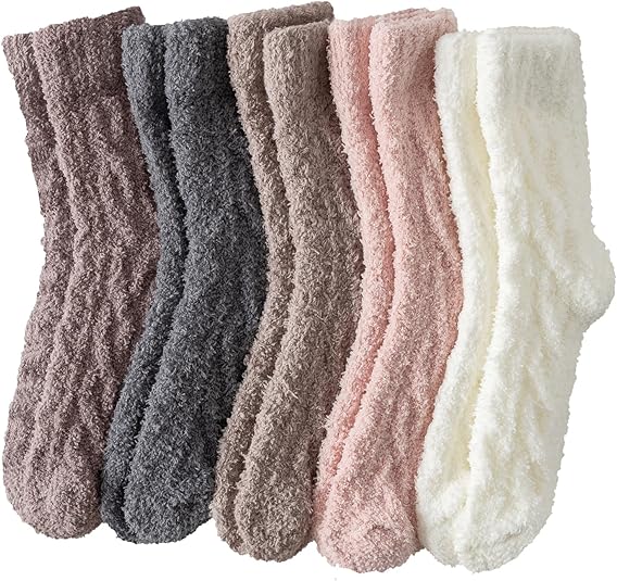 Warm & Cozy Gifts for Women, Fluffy Fuzzy Sock, Plush Sleeping Slipper Socks - Soft Warm Fabric