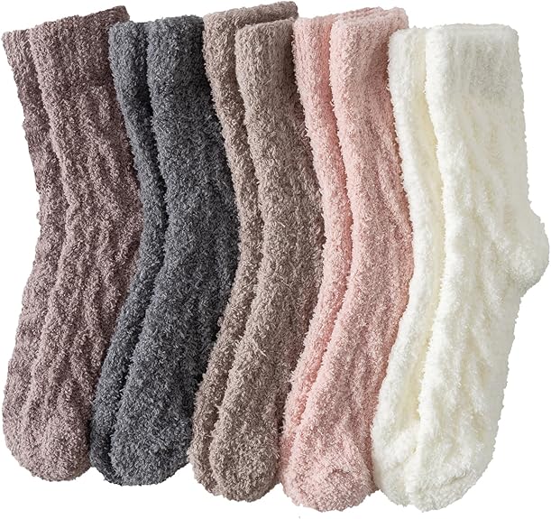 Warm & Cozy Gifts for Women, Fluffy Fuzzy Sock, Plush Sleeping Slipper Socks - Soft Warm Fabric