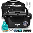 LunchEAZE Pro Cordless Heated Lunchbox – Battery-Powered, 4-Cup Capacity, 220°F Max, Automatic Scheduled Heating, Insulated Bag Included for Hot Meals Anywhere