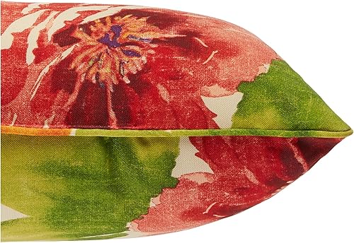 Miniatura 4 de Pillow Perfect - 2 cojines lumbares para interiores y exteriores, relleno afelpado, resistentes a la decoloración y a la intemperie, florales