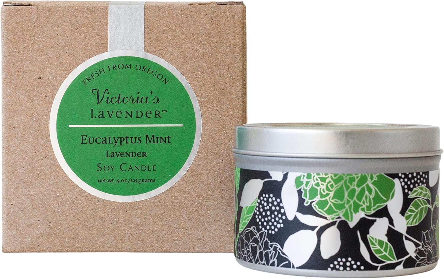 Eucalyptus Mint Lavender Luxury Scented Candles for Home – Made in The USA, Relaxing Candles with Essential Oil, Soy Wax Aromatherapy, Aesthetic & Romantic Design for Home by Victoria’s Lavender