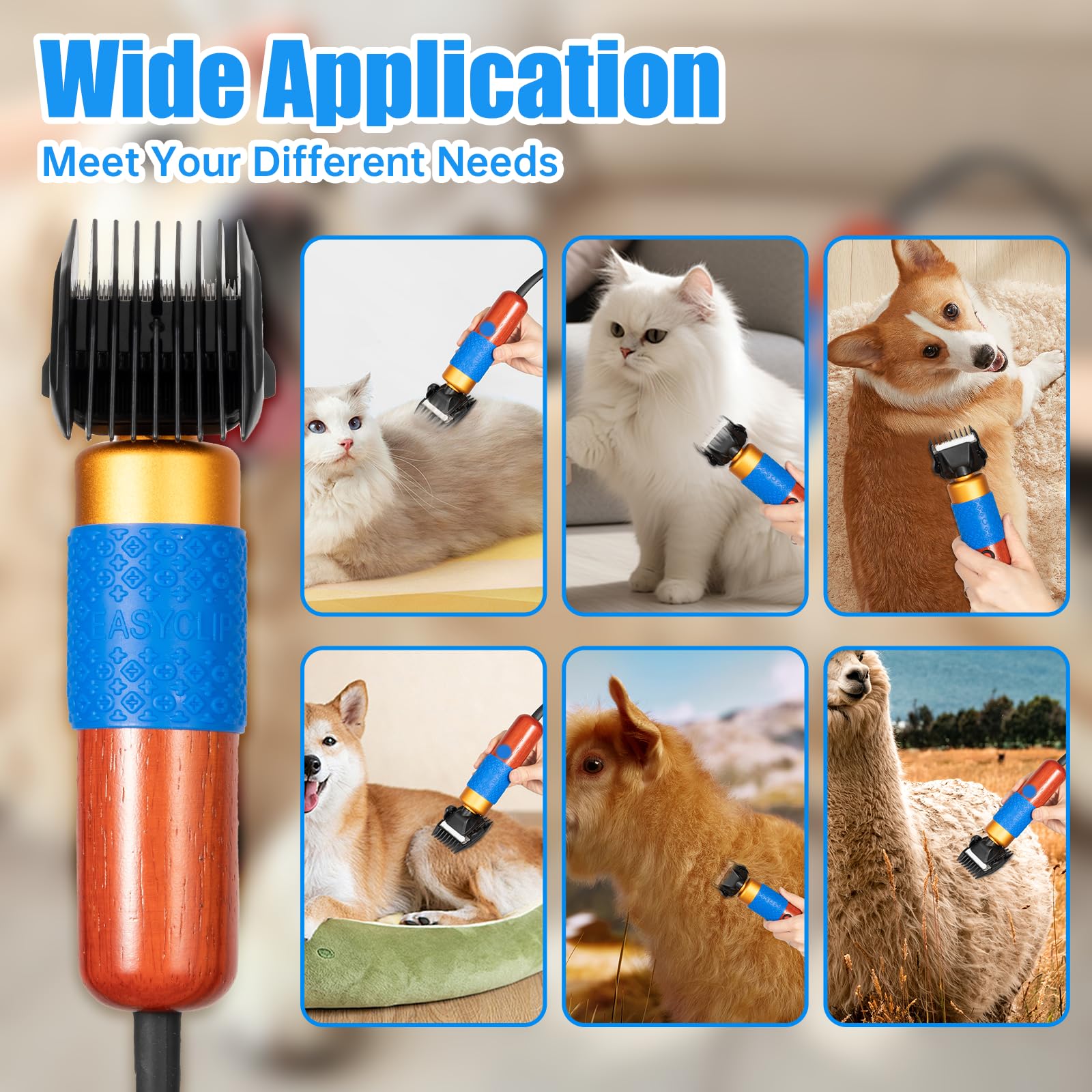 Professional Animal Clippers - Sheep, Goats & More -7