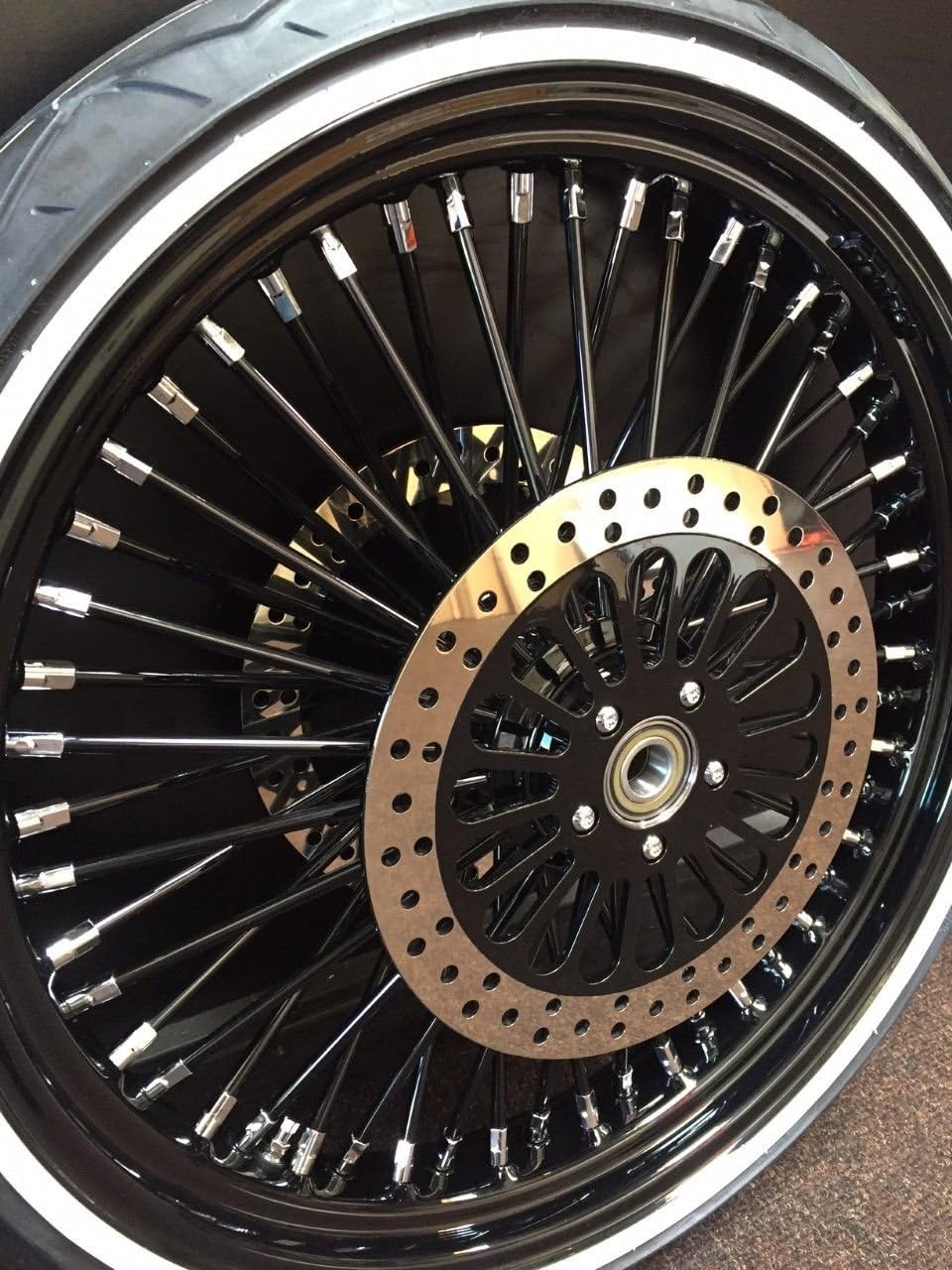 21" X 3.5"-52 SPK MAMMOTH FLHX STREET GLIDE WHEEL AVON COBRA WHITE WALL TIRE 120/70-21" TIRE ABS