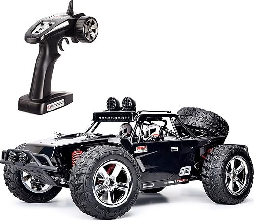 1:12 Scale RC CAR Desert Buggy High Speed 30MPH+ 4x4 Fast Race Cars RTR Racing 4WD Electric Power 2.4GHz Radio Remote Control Off Road Truck (Assorted Color: Black, Gray)