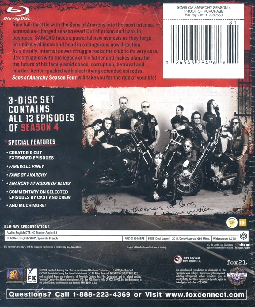 その他 Sons of Anarchy: Seasons 1-4 [Blu-ray] Amazon.com: Sons of Anarchy: The Complete Series - Reaper
