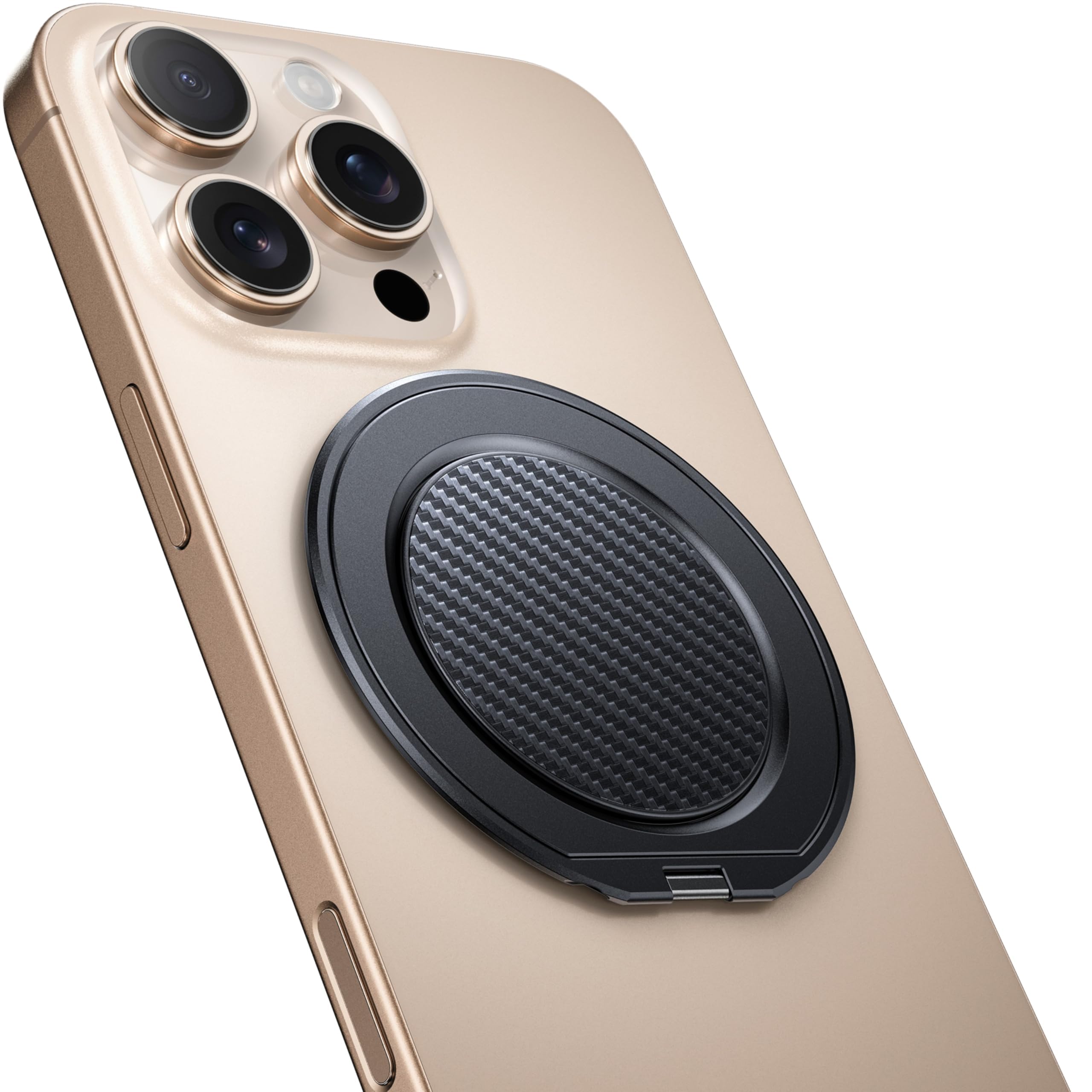 Ultra Thin Magnetic Phone Grip, One Hand Pop [Ultimate Stabilit], Phone Ring Holder Kickstand Compatible with Mag Safe Accessories for iPhone 16 Pro Max Plus iPhone15/14/13/12