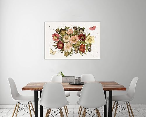 Miniatura 3 de Jaxson Rea "Vintage Petals IV Gallery Wrapped Canvas by Katie Pertiet, 18" x 12"