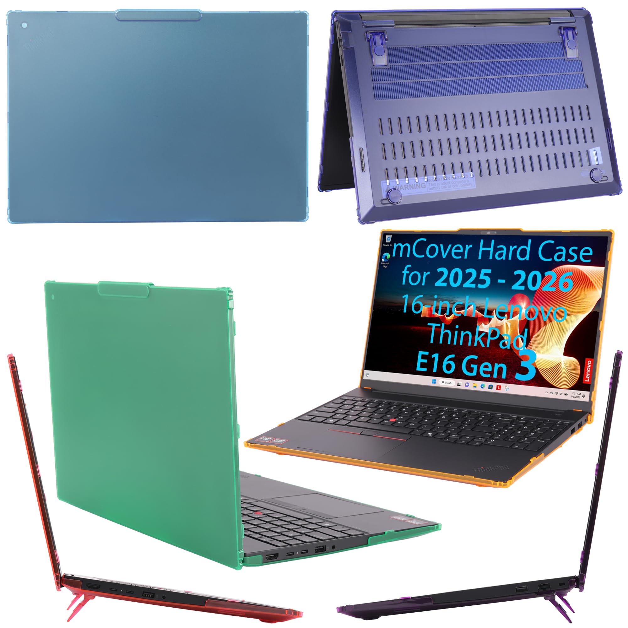 mCover case ONLY Compatible for 2025-2026 16" Lenovo ThinkPad E16 Gen 3 Series Windows Notebook Computers (NOT Fitting Any Other Lenovo Models)- Clear
