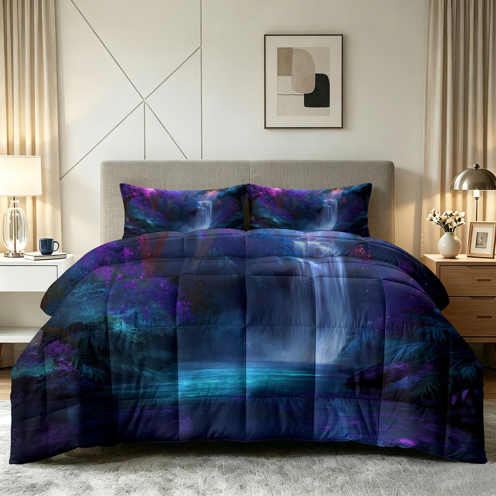 Edredón nórdico ligero y lavable para cama de matrimonio con fundas