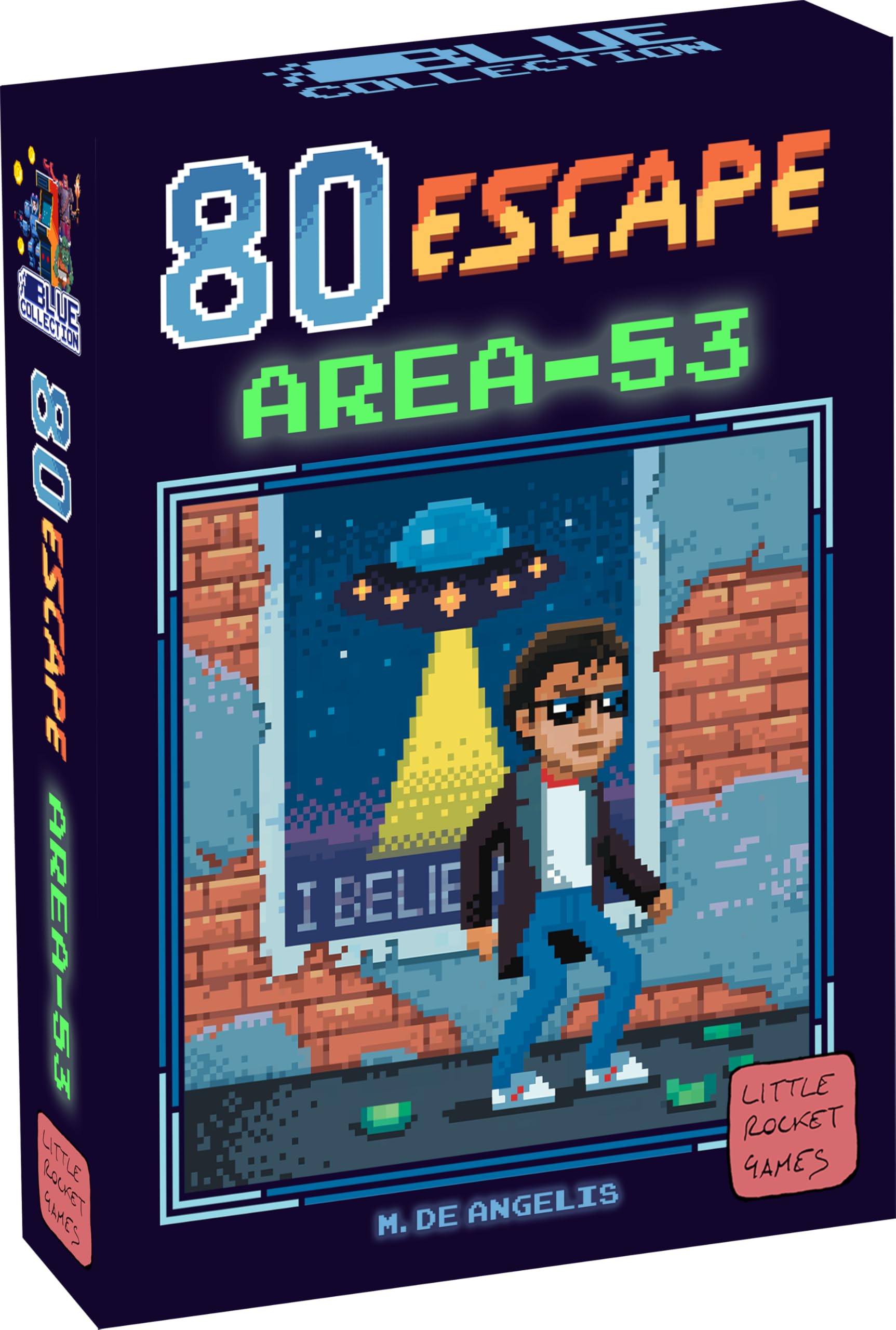 80 ESCAPE: AREA 53, Gioco da Tavolo Escape Game, Stile Avventura Grafica, in Italiano, Little Rocket Games