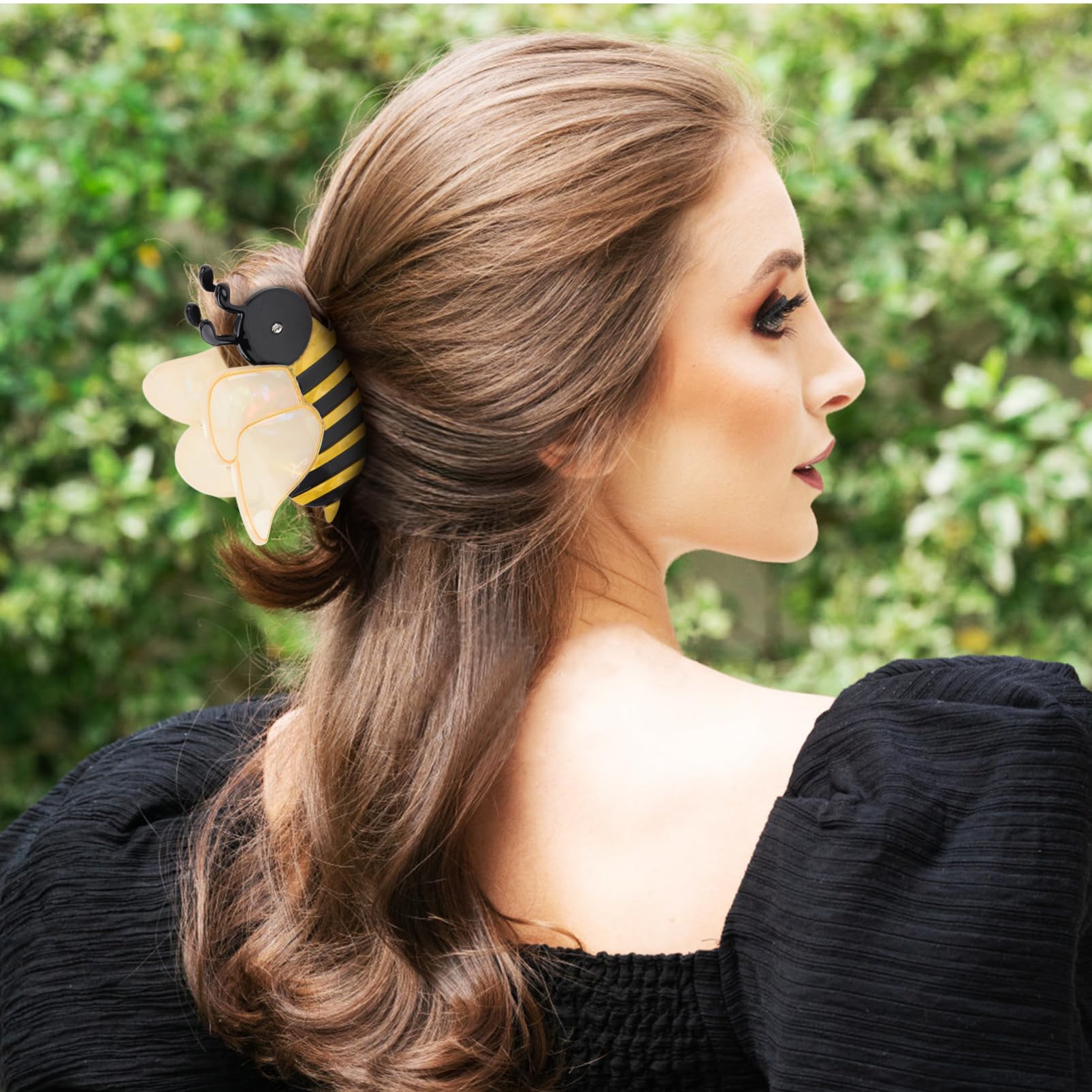 Amazon | FOMIYES カートゥーンハチヘアピン 可愛い動物デザインの髪