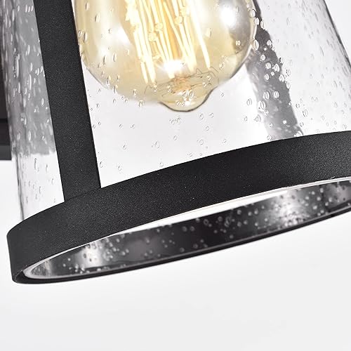 Miniatura 5 de Chloe Lighting Freya - Aplique de pared transitorio para exteriores, 1 luz, texturizado, negro, 11 pulgadas de altura