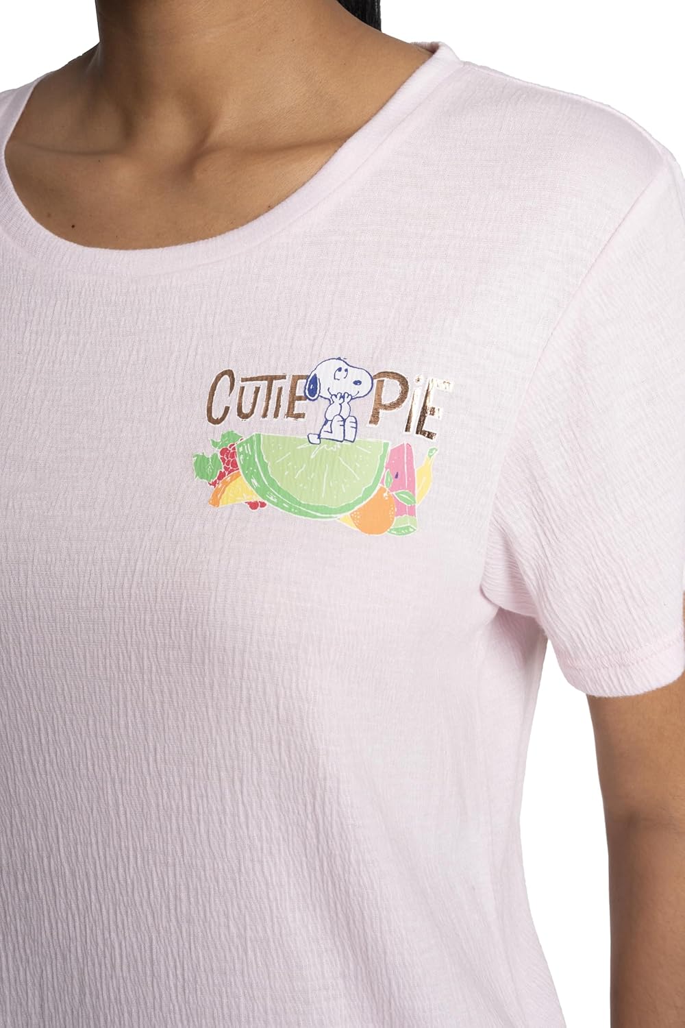 Peanuts womens Tee and Capri 2pc Pj Set - Image 4