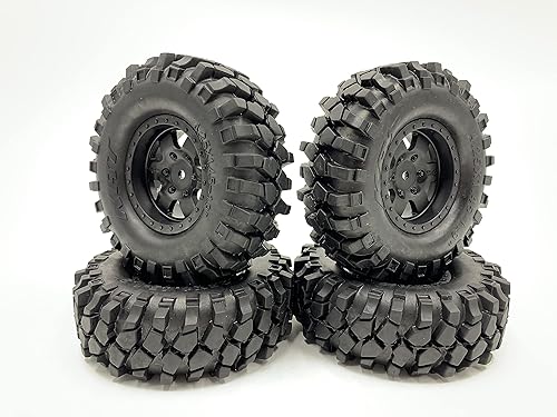 Miniatura 2 de SF108 108MM Escala Rock Cralwer 1.9" Neumáticos de escalada Ruedasllantas (4) No pegado para 4WD RGT LC76 AX90046 trx6 SCX10 II 4Runner TF2 LWB