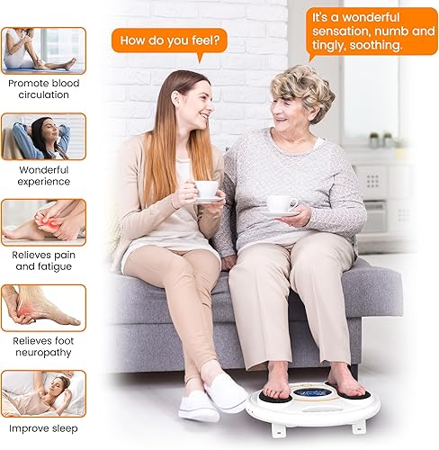 Miniatura 2 de Creliver Masajeador de pies para neuropatía, estimulador de pies TENS EMS para alivio del dolor y circulación, fascitis plantar, calambres, 25 modos