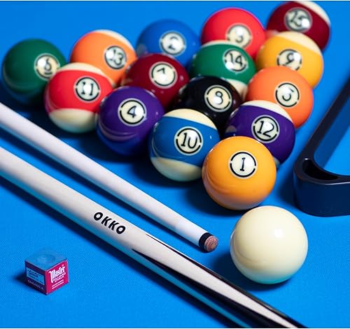Miniatura 6 de OKKO Taco corto de billar para billar, 1 pieza, 42 pulgadas, punta de rosca, paquete de 4 (11-16 onzas)