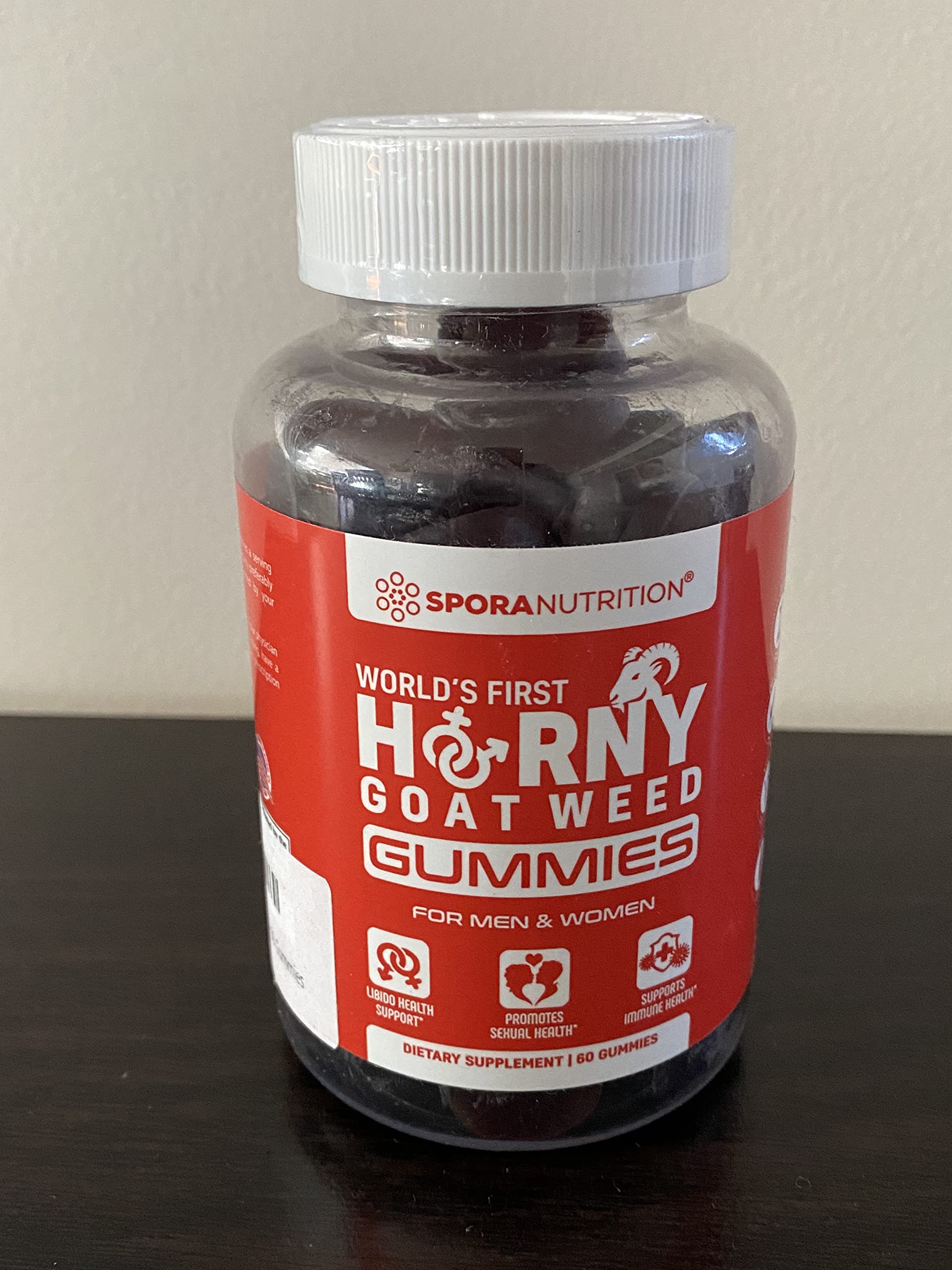 Spora Nutrition Horny Goat Weed Gummies for Men and Women Maca Root