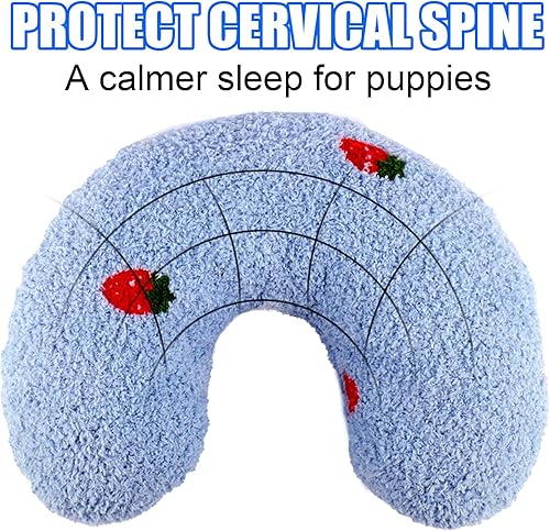 Miniatura 5 de BABORUI Almohada calmante grande para perros, almohada en forma de U para el cuello del perro para aliviar las articulaciones y mejorar el sueño