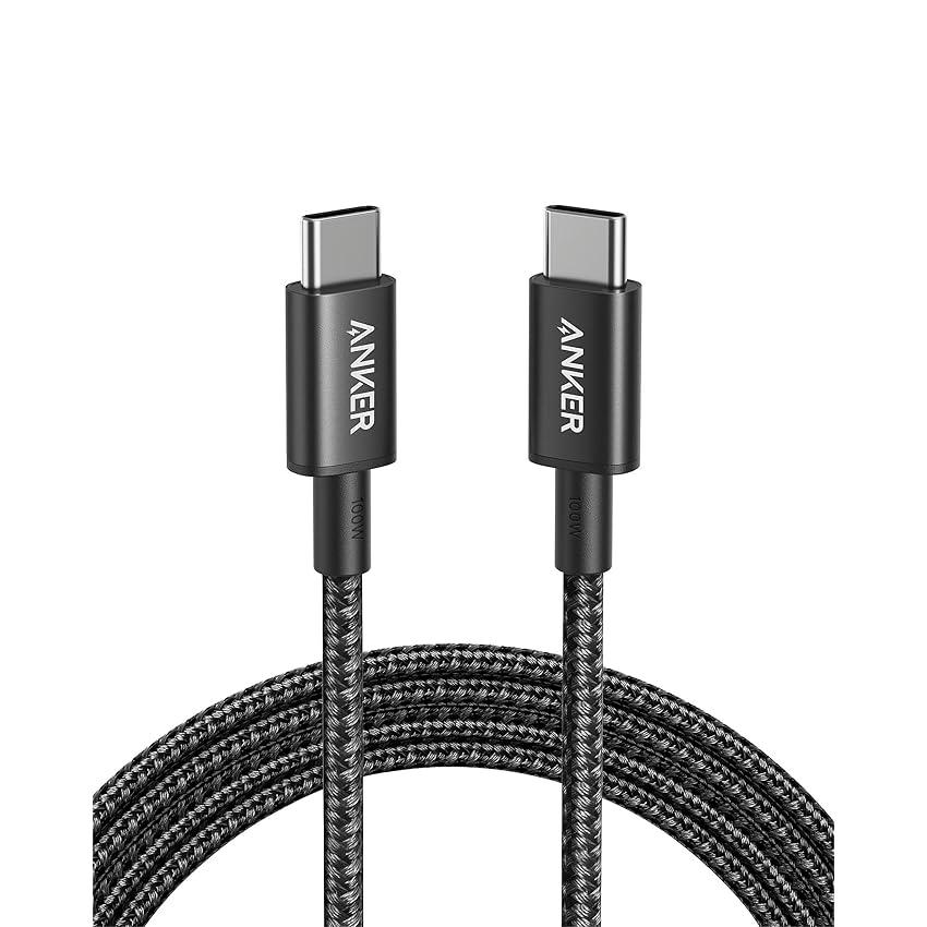 Immagine del prodotto Anker Cavo USB Type-C, 333 Cavo USB C, potenza di ricarica rapida adatta per MacBook Pro 2020, iPad Pro 2020, iPad Air 4, Galaxy S21, Pixel, Switch(1,8 m)