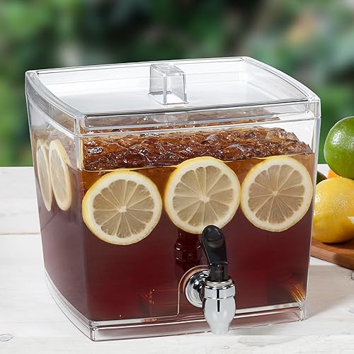 Miniatura 2 de CreativeWare Dispensador de bebidas sin funda base, 1.5 galones, transparente
