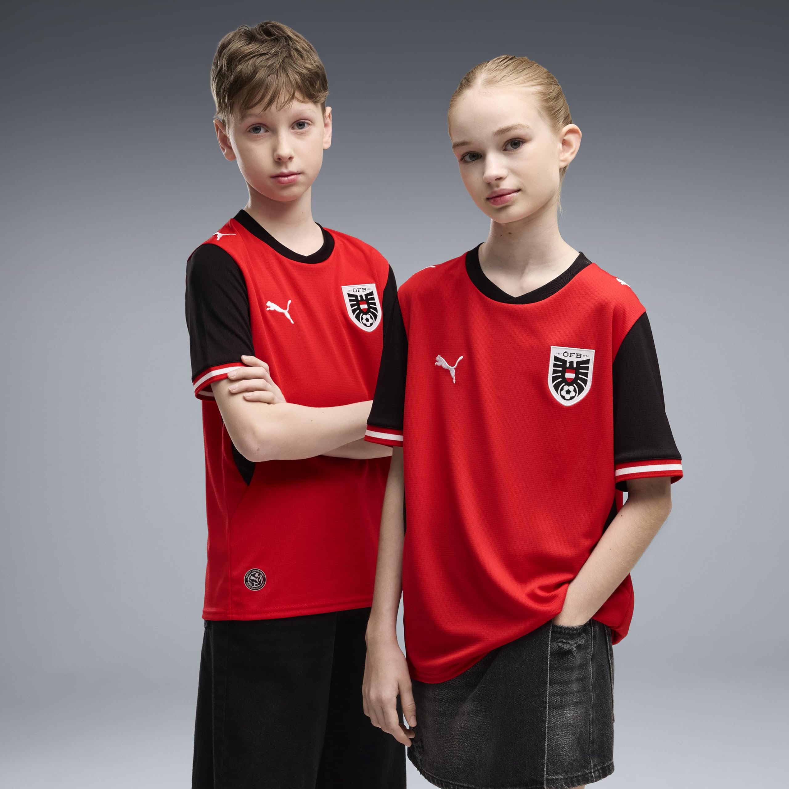 PUMA Jungen Öfb Away Jersey Replica Jr Trikots (1er Pack)