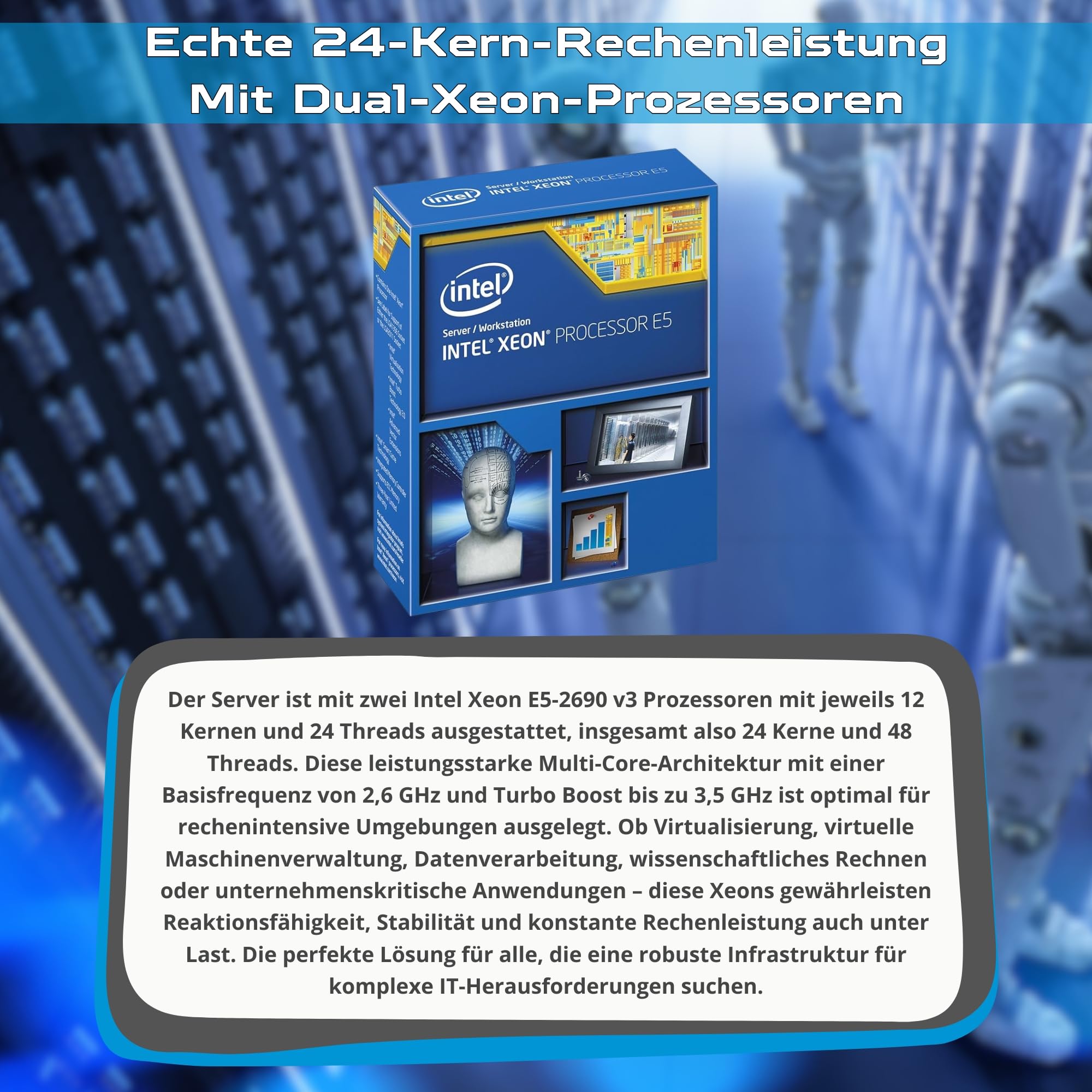 HP ProLiant DL380 Gen9 Server Rack | 2x Intel Xeon 2690 V3 | 128 GB RAM | 2x SAS 3.5" 4TB | iLO Raid Controller H8404 NO OS (Generalüberholt)