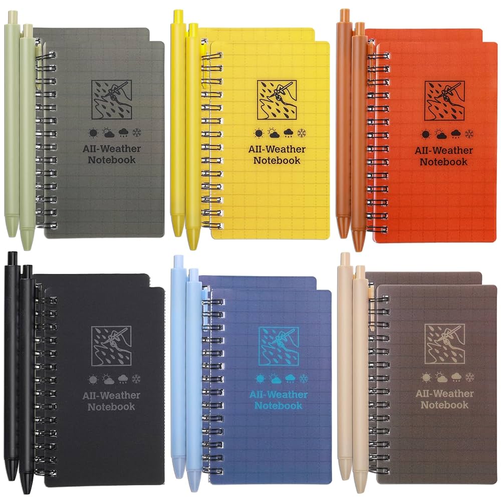 アメニティ　ノート Amazon.co.jp: PerKoop 24本 防水ノートブックとボールペン