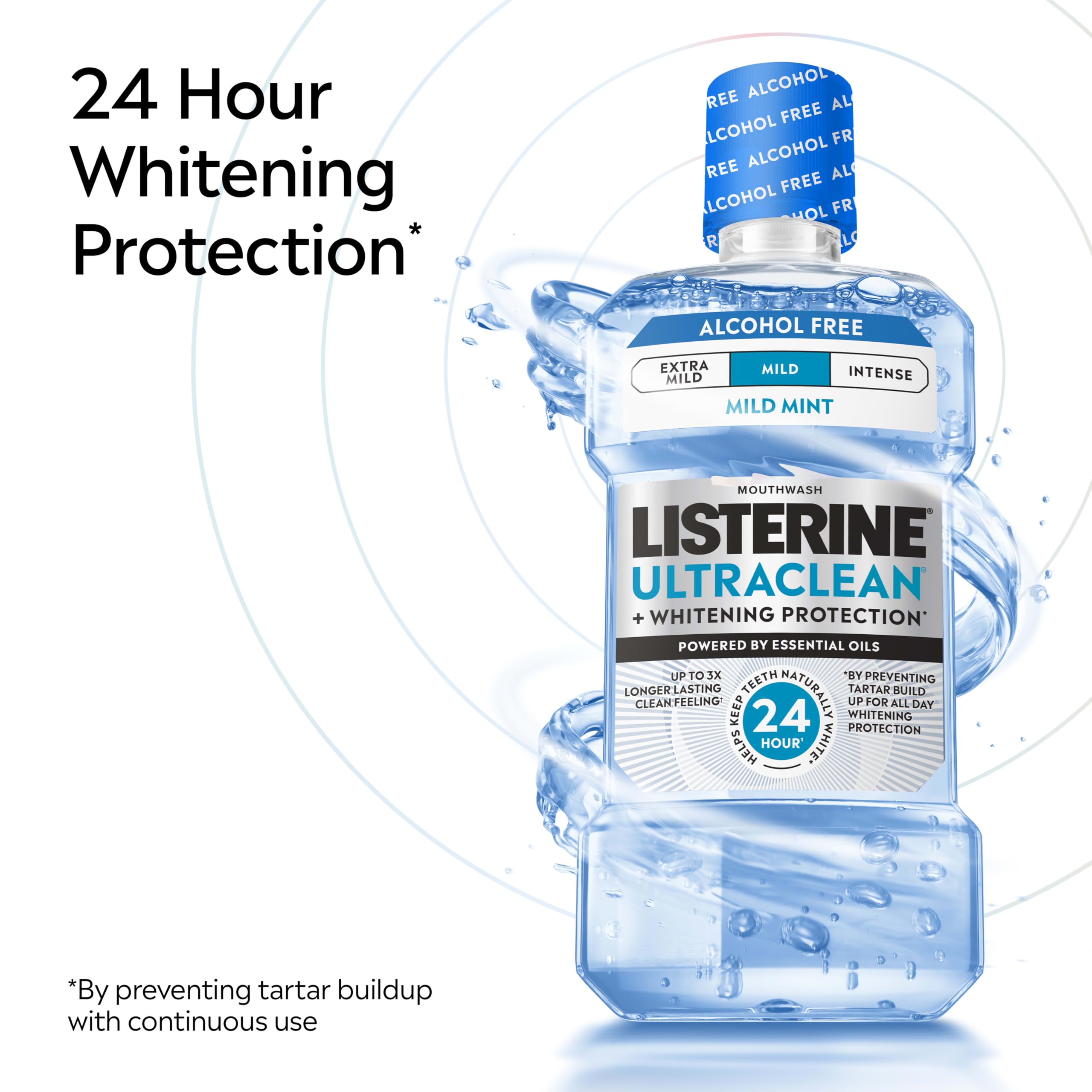 Listerine Ultraclean Mouthwash - Alcohol-Free & Whitening -3