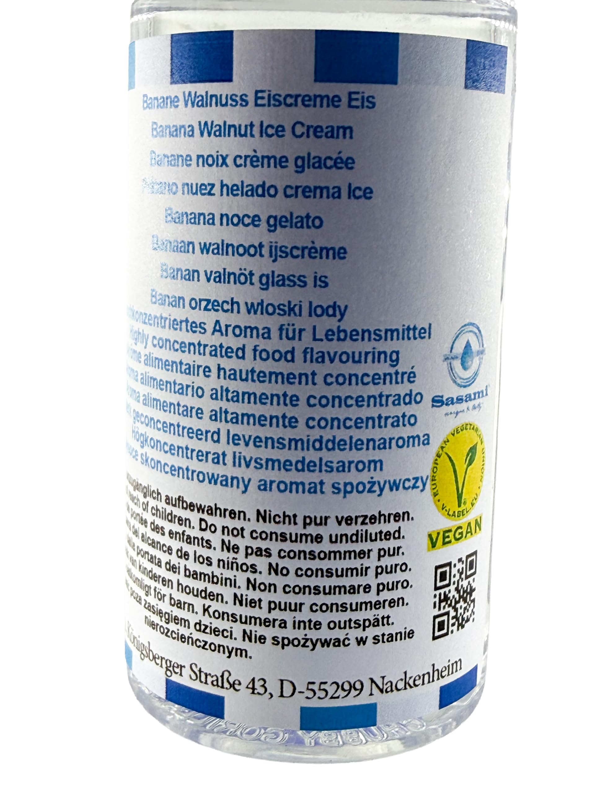 Banan orzech włoski lody aromat koncentrat – Wegański – Sasami – 100ml