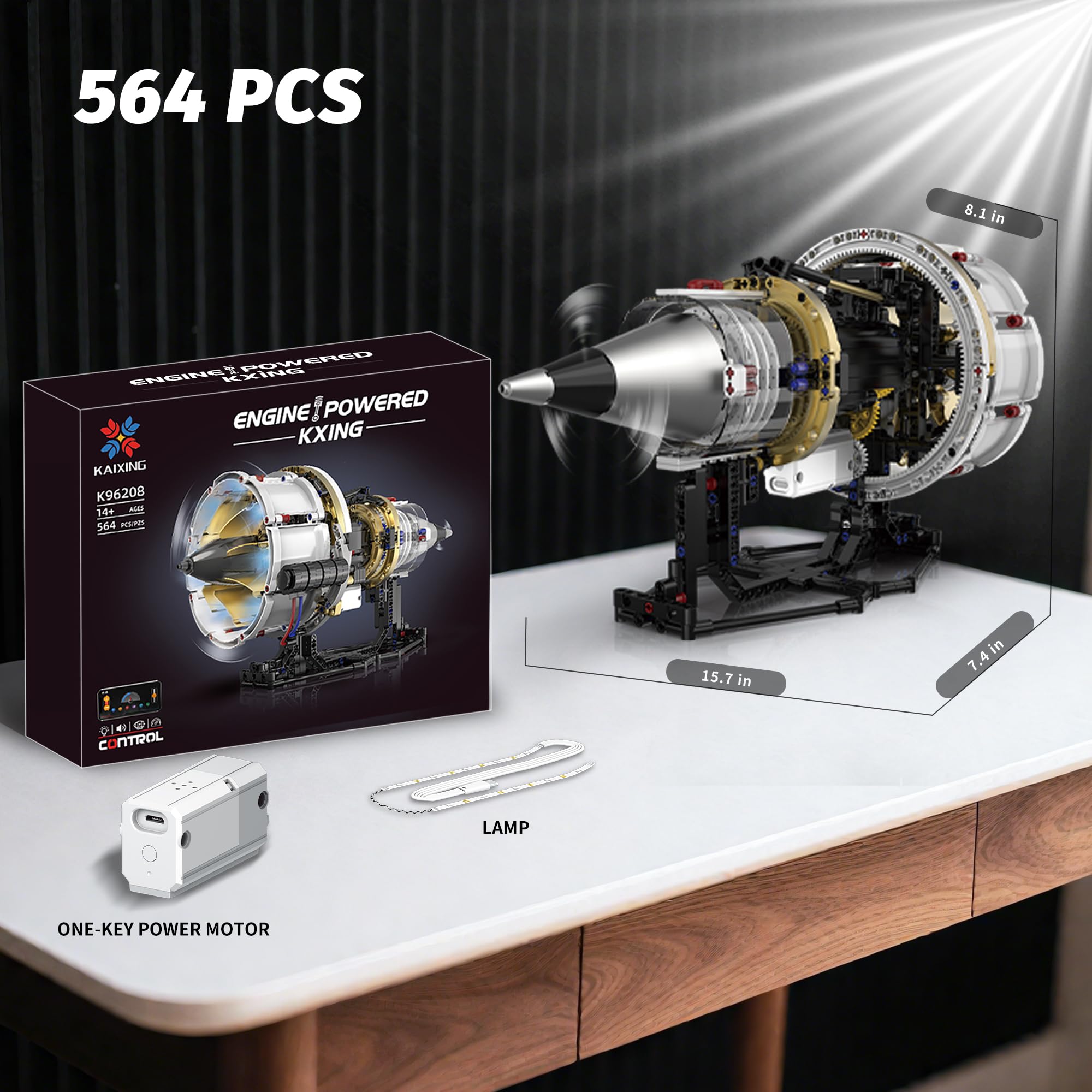 Amazon.com: SANGQAOFU Jet Engine Model Kit that Runs, App