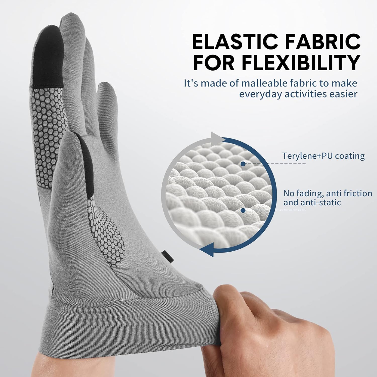 MCTi Glove Liner Touch Screen Lightweight for Winter Running Texting : Sports & Outdoors