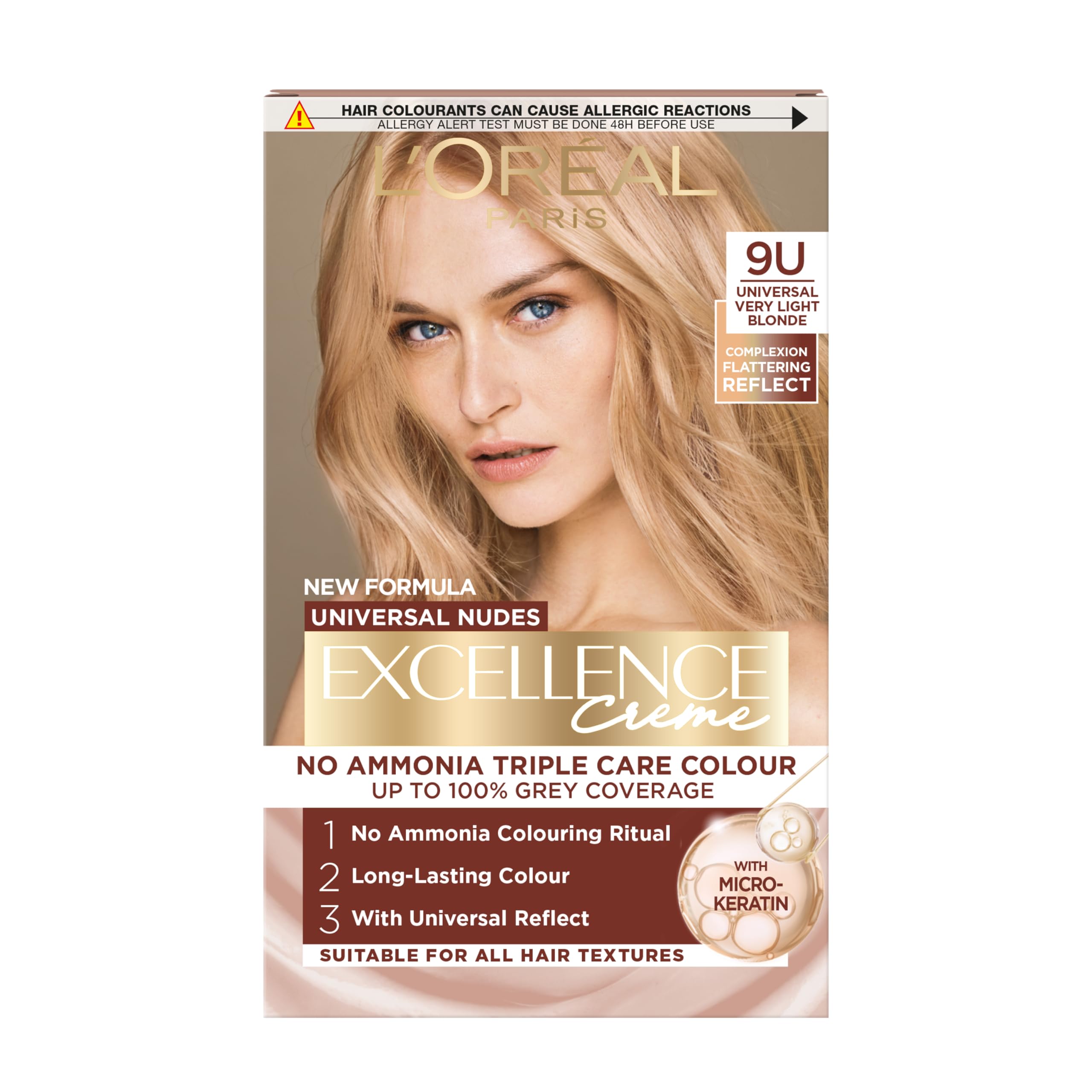 L'oréal Paris Unisex 9U Very Light Blonde L'oréal Excellence Crème Universal Nudes